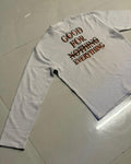 Good for Everything Henley Waffle Knit White tee