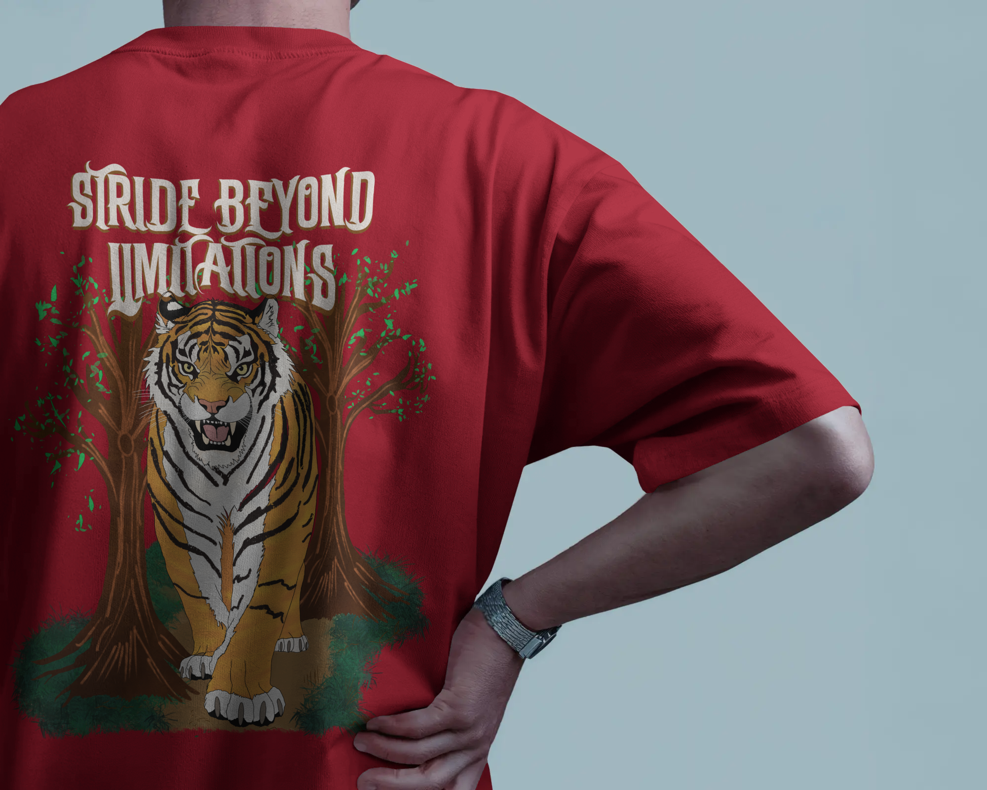 Beyond Limitations Oversized Red Tee