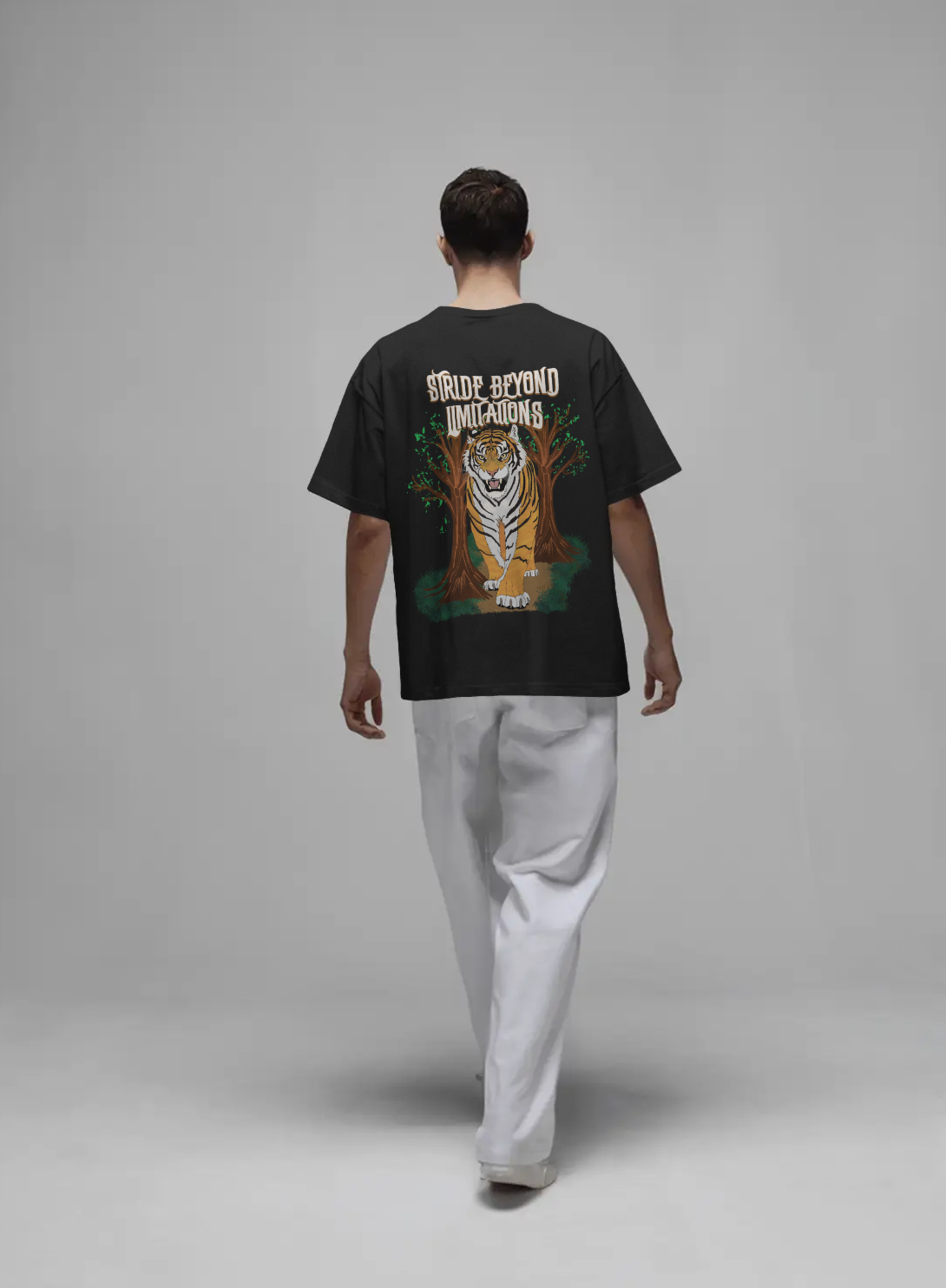 Beyond Limitations Oversized Black Tee