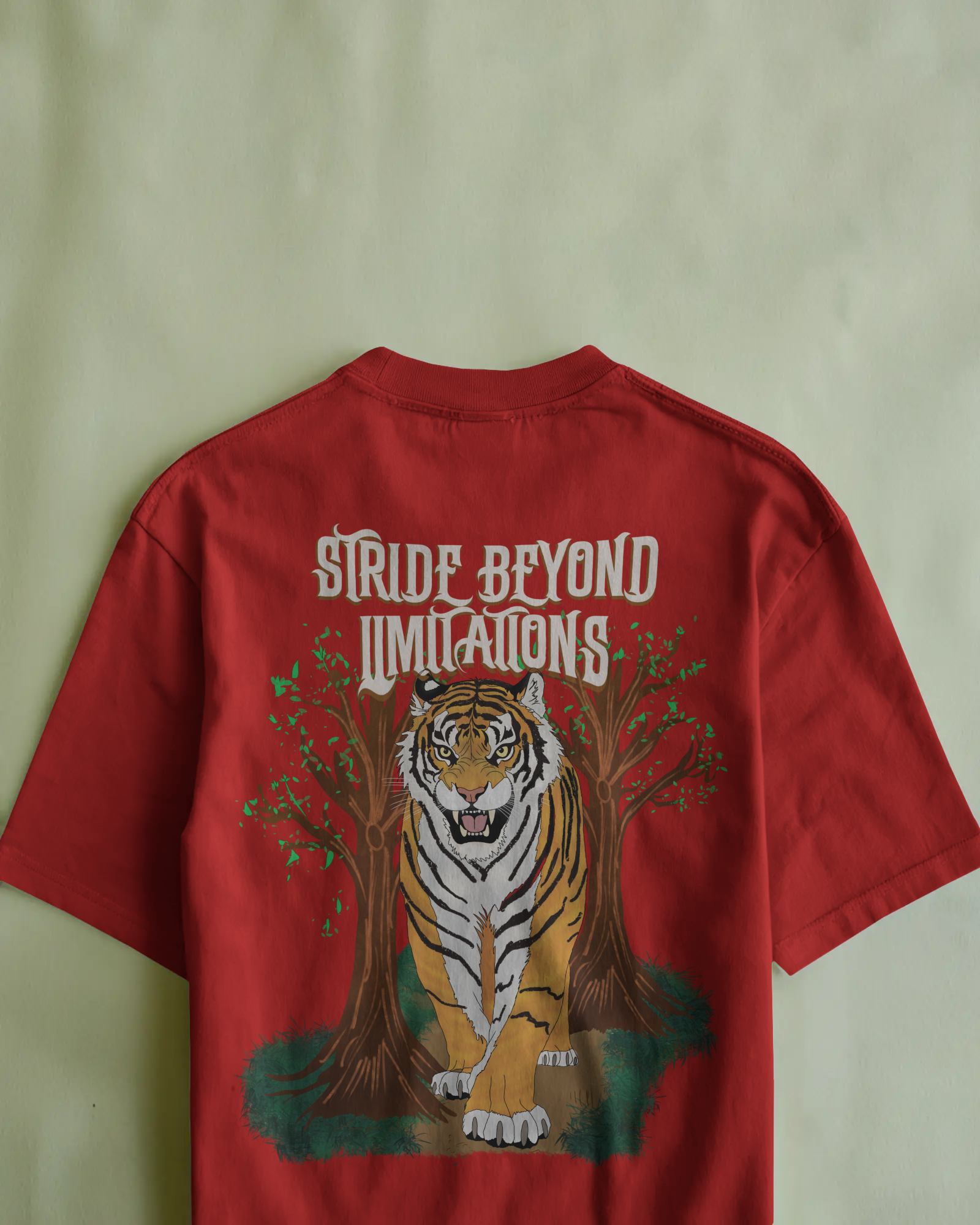 Beyond Limitations Oversized Red Tee